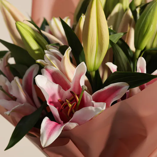 Endless Pink Lily Bouquet