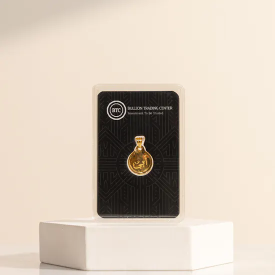 BTC Dad Gold Circular Pendant | 2.35 grams