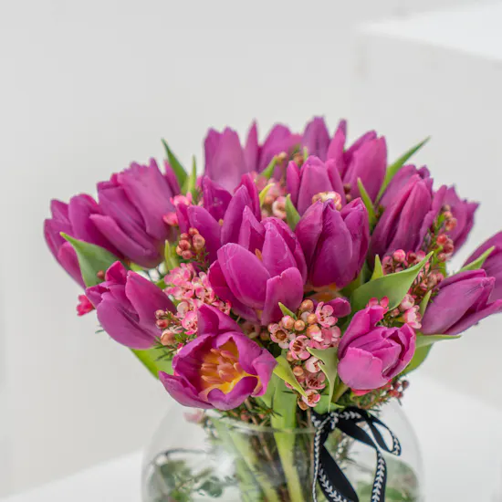 Purple Tulip with Chocolates