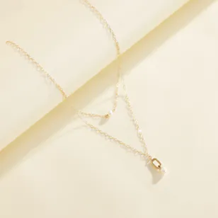 Miss L' by L'azurde Layered Pearl Necklace