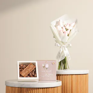 Ghazl Chocolatier Best Mom Ever Mini Chocolate Box | Serene Love Flowers