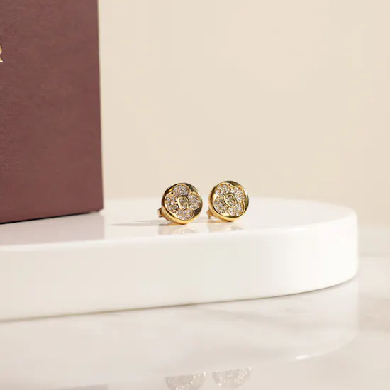 Aigner Aria Gold Tone Women's Earrings