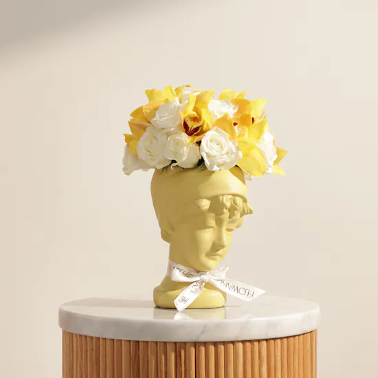 Golden Muse Flower Vase