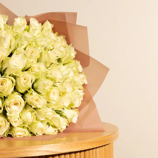 Pure White Rose Bouquet