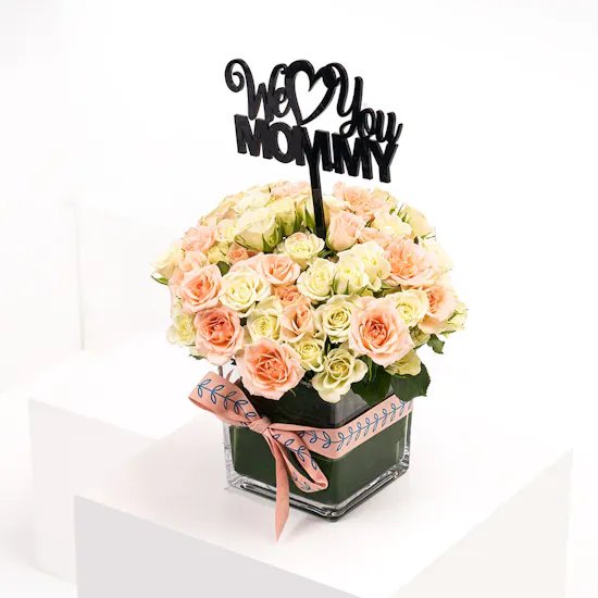 Beautiful Mom | Square Vase