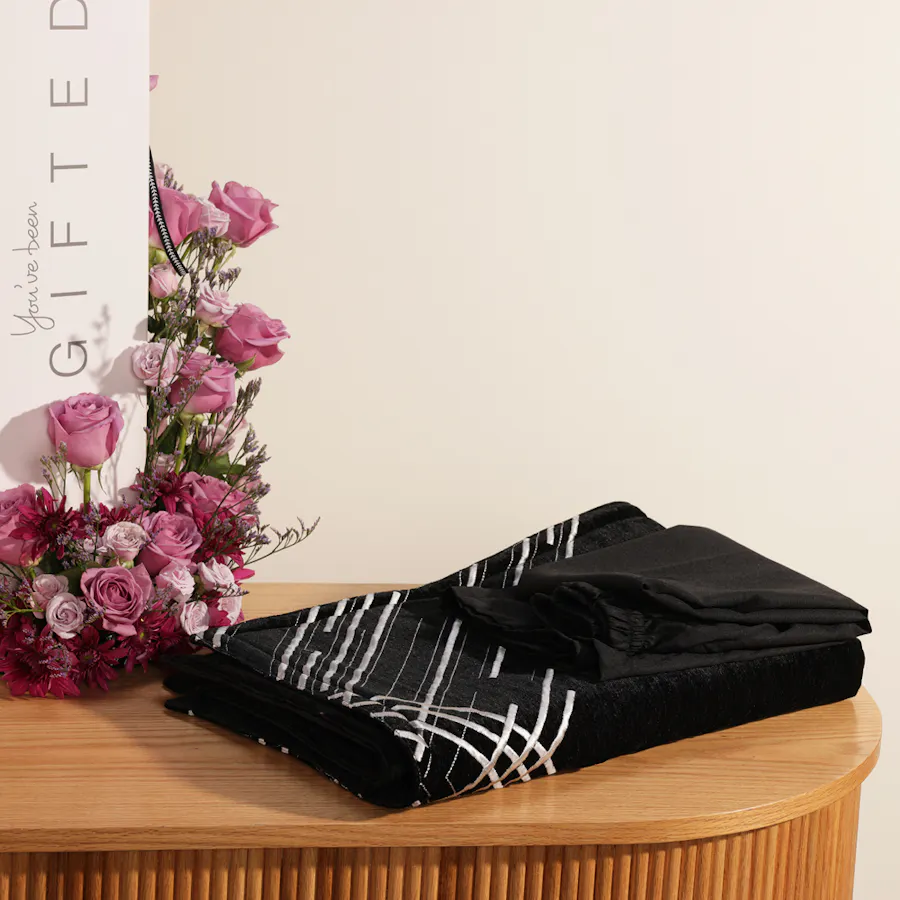 Gifted Prayer Set for Men | Purple Flowers 3