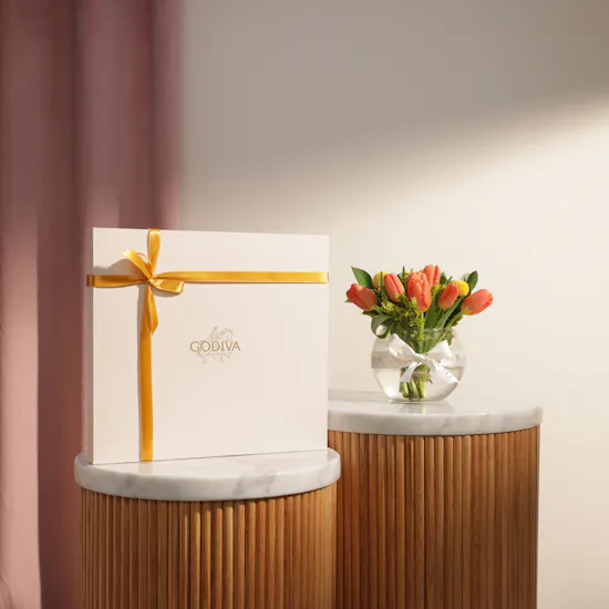 Godiva Napolitains Chocolate Box | Calm Flowers Vase