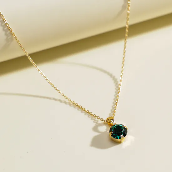 Caroline Svedbom May Green Birthstone Necklace