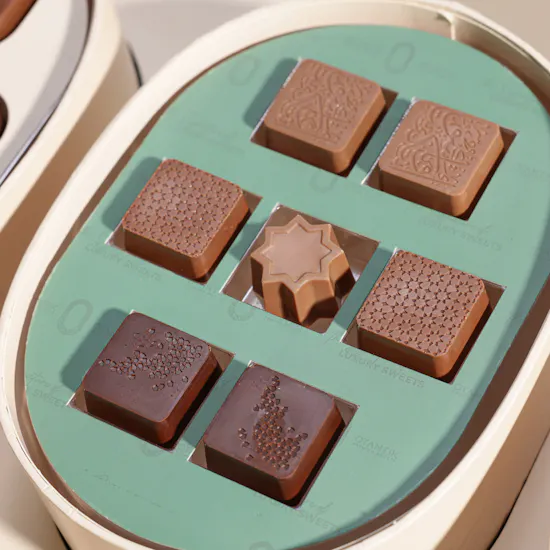 Otantik Sweets Trio Chocolate Oval Box