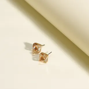 Swarovski Chroma Stud Gold Plated Women's Earrings