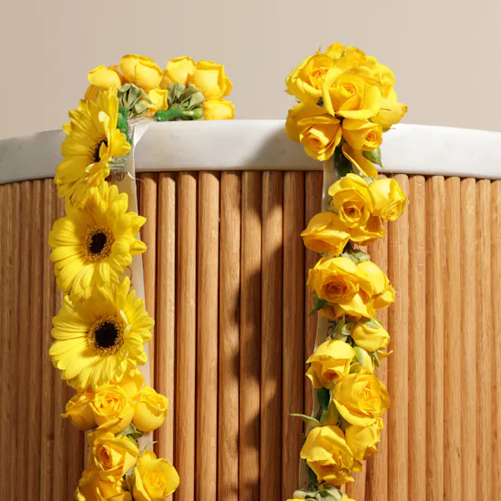 Yellow Flowers Necklace