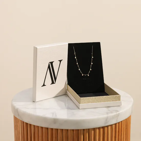 AV Jewelry Yellow Gold and Freshwater Pearl Choker