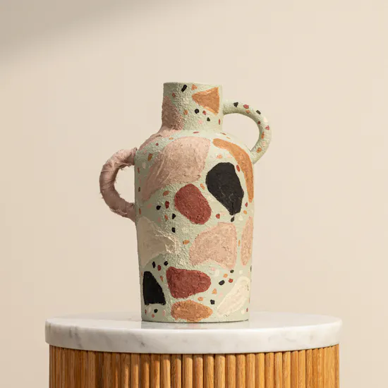 Nno Terrazzo Mixed Media Masterpiece Vase