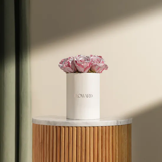 Preserved Pink Roses Box