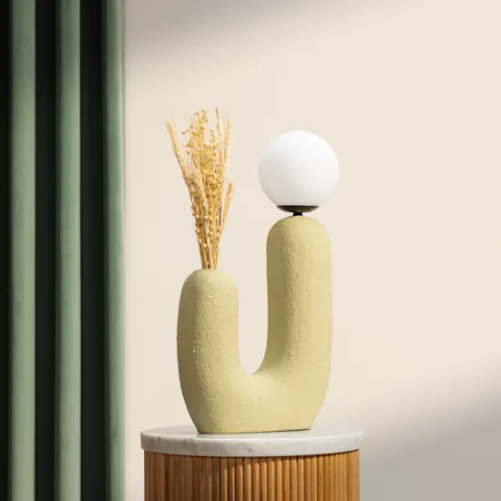 Ukiyo U-Shape Lamp Dry Flowers Vase