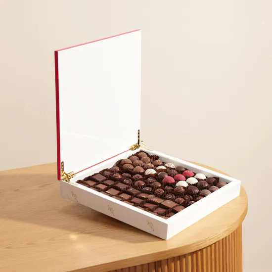 Bateel Chocolates & Truffles Large Wood Box | 880 G