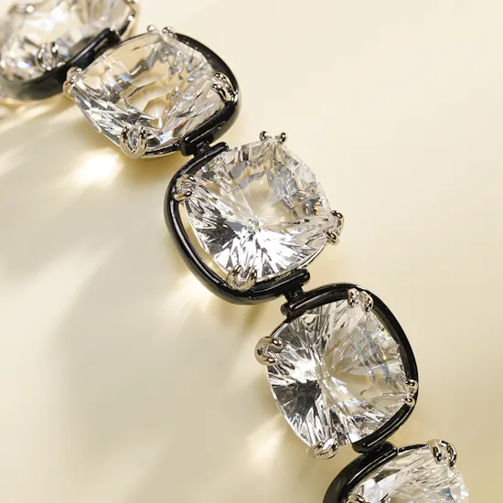 Swarovski Harmonia White Cushion Cut Crystals Women's Bracelet