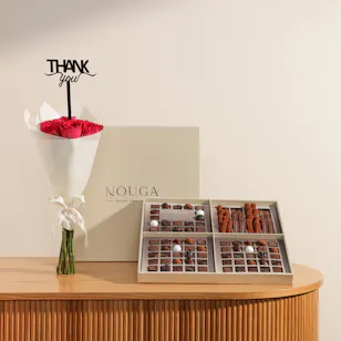 Nouga Quadruple Classic Chocolate Box | Grateful Heart Flowers Nouga Quadruple Classic Chocolate Box | Grateful Heart Flowers