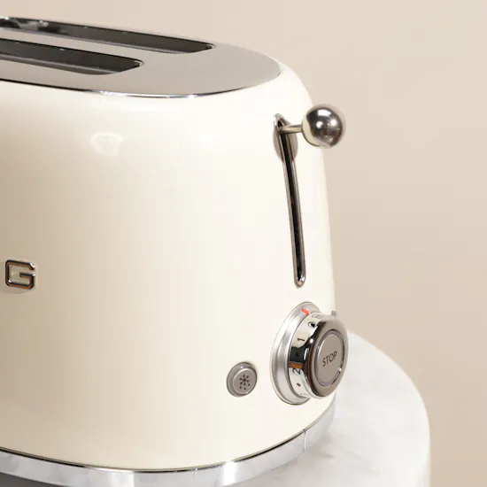 Smeg Toaster Glossy Beige 2 Slice
