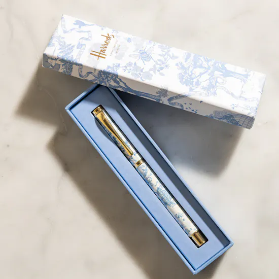 Harrods Angelic Blue Pen and Notebook Set