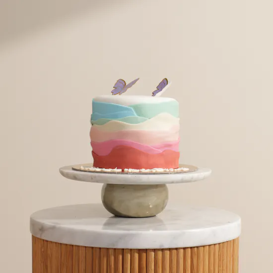 Floward Rainbow Butterfly Cake