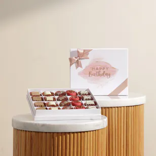 Le Chocolatier Dubai Happy Birthday Chocolate Stain Box
