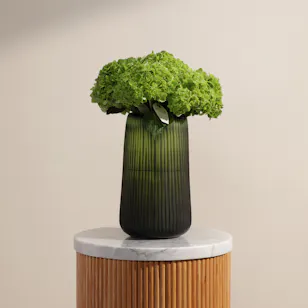 Green Forest Hydrangea Flower Vase