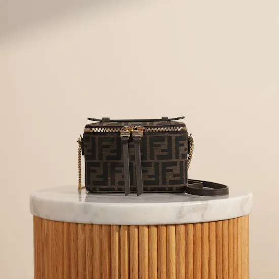 Fendi Vanity Tobacco Brown FF Women’s Bag