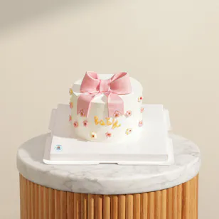 Sweet Sensation Baby Girl Cake