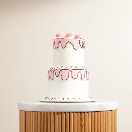 Crumbles Layered 2D Comic Cake