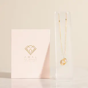 Amal Almajed Gold Link Necklace 