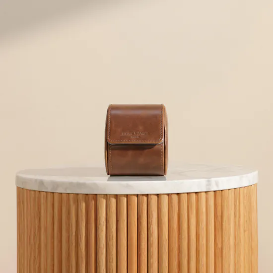 Heisse & Söhne Watch Roll Vintage 1 Brown Watch Box