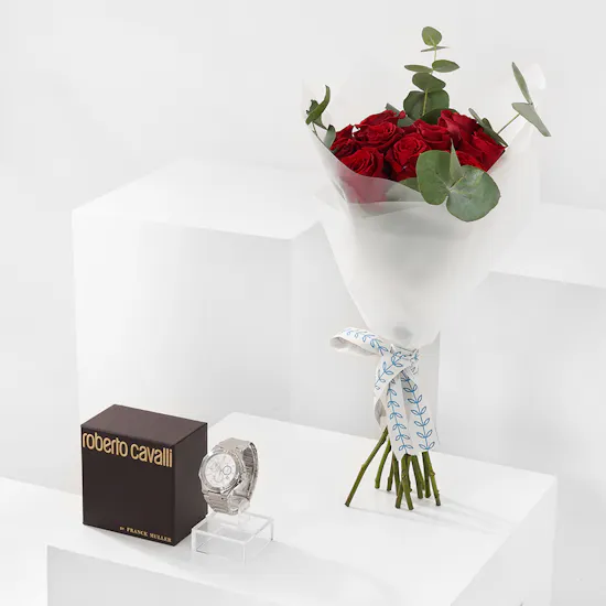 Roberto Cavalli By Franck Muller Men's Watch | 12 Roses of passion