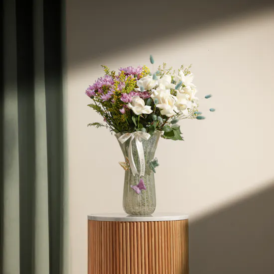 Belavida Butterfly Stunning Floral Vase