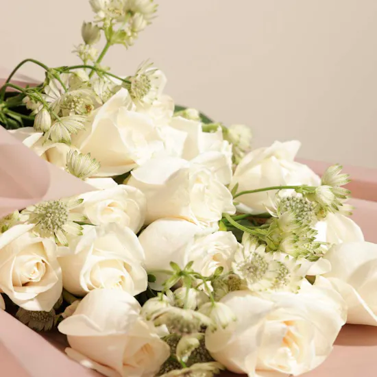 Magnificent White Flowers Bouquet