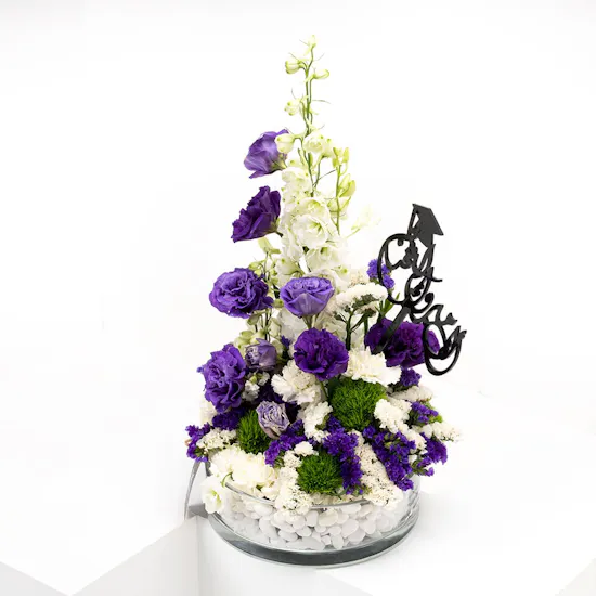 Graduation Glass Vase