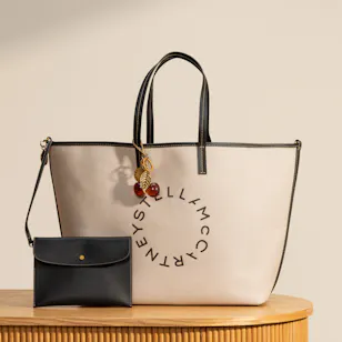 Stella McCartney H&M Large Canvas Tote Bag with Charm
