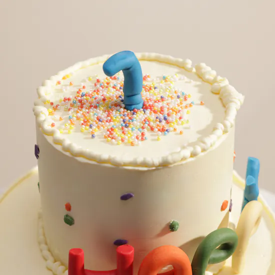 Floward Happy Birthday Personalized Two Tier Cake
