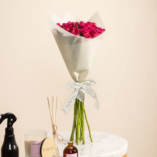 Splendour Amber Home Fragrance Set | Blissful Baby Rose Bouquet