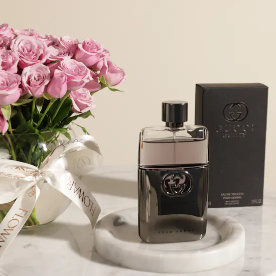 عطر جيلتي بور هوم او دو تواليت للرجال من غوتشي | فازة زهور راقية للأب الغالي