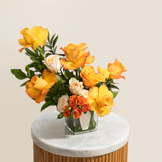 Sweet Embrace Roses Vase