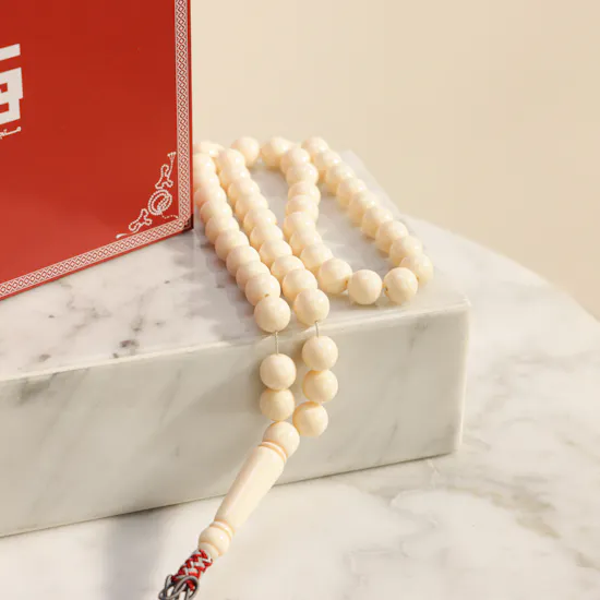 Kun White Bakelite Rosary