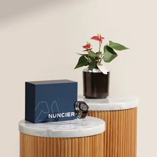 Nuncier MT Black Men’s Watch | Naturally Elegant Plant