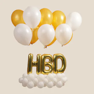 Balloonizer HBD Letters Balloons Set