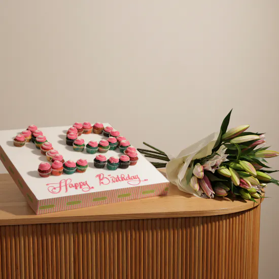 Helen's Bakery Birthday Number Cupcakes | Magical Bouquet