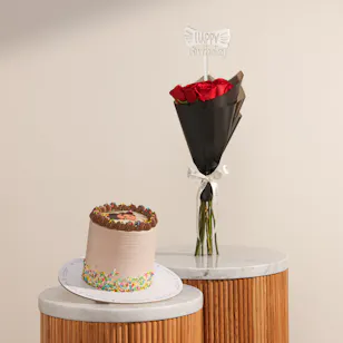 December Cake Personalized Photo Chocolate Cake | Birthday Flowers December Cake Personalized Photo Chocolate Cake | Birthday Flowers