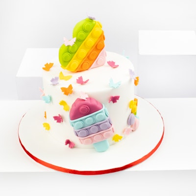 The rainbow cake