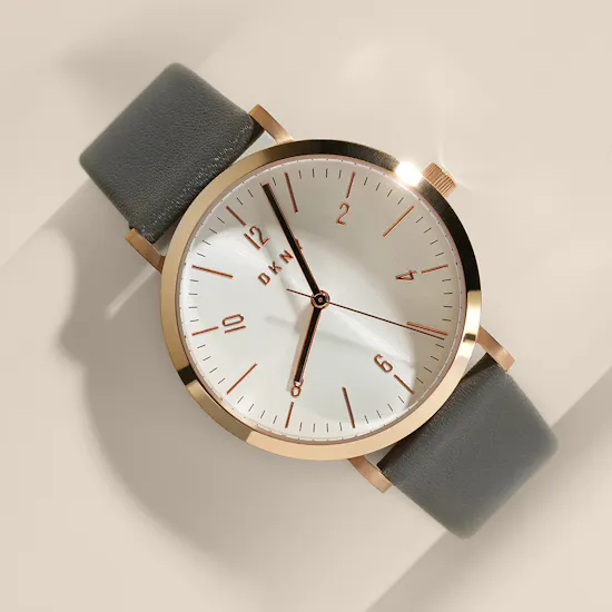 Dkny Minetta Rose Gold Leather Women’s Watch