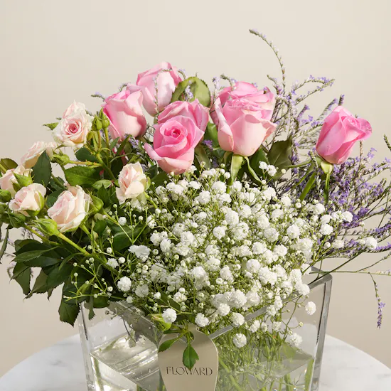 Blush Horizon Flower Vase