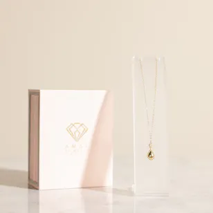 Amal Almajed Drop Charm Gold Women's Necklace 